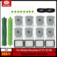 For iRobot Roomba i7 i7 i6 i8 i3 Plus E5 E7 E&amp;I Series Hepa Filter Side Brush Main Brush Vacuum Cleaner Replacement Accessories