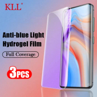 1-3pcs Anti-blue light Hydrogel Film for Oppo Find X5 Pro X3 Neo X2 Lite Screen Protector for Reno 7 6 5 5z Pro Not Glass FIlm
