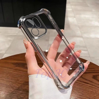 สำหรับ  เคส OPPO Reno 14F 5G, เคสโทรศัพท์แบบใสกันกระแทกสี่มุม, เข้ากันได้กับ OPPO Reno14 Pro และ Ren