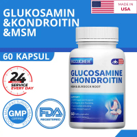 Glucosamine Chondroitin & MSM, Suplemen untuk Menjaga Kesehatan Sendi, Mengurangi Nyeri 60 Kapsul