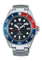 Seiko Seiko Prospex Solar Black Dial Stainless Steel Band Diver 200m Watch SNE591P1