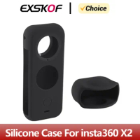 For Insta360 ONE X2 Silicone Protective Case Waterproof Dustproof Dropproof Body Protective Case Lens Protective Case