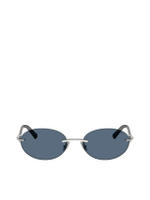 แว่นกันแดดยูนิเซ็กส์ รุ่น TF3104D 600180 56 เลนส์สี น้ำเงิน