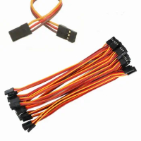 10pcs/lot 100mm/150mm/200mm/300mm/500mm/1000mm Servo Extension Lead Wire Cable Male &amp; Male For JR Futaba RC Servo