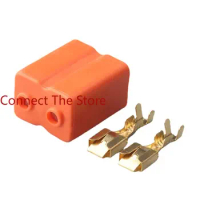 10PCS 6.3 Ceramic H7-2A Straight H7 Headlamp Bulb Plug 2P2 Core Connector