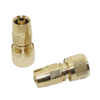3/8 Inch Hose Copper Connectors with Lock nut Expandable Retractable Car Wash Hose Connector Plumbing Pipe Fitting 1 Pc