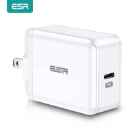 ESR PD Charger 18W Fast Charging Adapter for iPad iPhone 11 12 13 Pro Max X XR XS Max USB Type C Chargers Portable Phone Charger