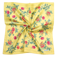 WEDGWOOD 向日葵花系列純綿帕巾領巾-黃色