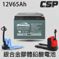 【CSP】EB65-12膠體電池12V65Ah(電動車 電動搬運車 電動堆高機 電動叉車 油壓拖板車)