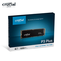 Micron 美光 Crucial P3 Plus 4000GB SSD (PCIe 4.0 M.2) 固態硬碟 CT4000P3PSSD8