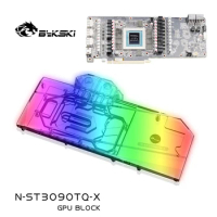 Bykski N-ST3090TQ-X Water Block Use for Zotac RTX 3080-10G6X OC GPU Card / Full Cover Copper Radiator Block /A-RGB / RGB