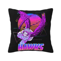 Hawks-Retro Art Bedroom Office Hug Pillowcase Hawks Hawks Keigo Takami Keigo Takami Anime Manga Taka