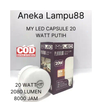 LAMPU BOHLAM LED MYLED 20 WATT PUTIH - LAMPU MY LED PLATINUM 20 WATT - LAMPU LED 20 WATT