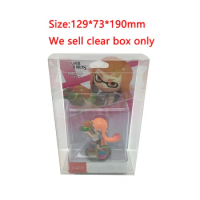Clear transparent box For Switch amiibo Splatoon Collection Display Storage Box