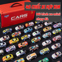 Mô Hình 48 Xe Thể Thao Bằng Hợp Kim & nhựa abs, Chạy Đà Đường Đua Hộp Đựng Hình Thùng Container. Sto