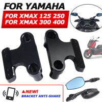 For Yamaha XMAX300 XMAX250 XMAX 300 X-MAX 250 125 400 Motorcycle Accessories Side Mirrors Holder Rearview Mirror Fixed Bracket