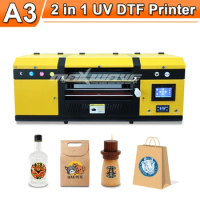 UV DTF Printer A3 UV DTF Transfer Film Printer For UV DTF Transfer Sticker Film A B Print UV DTF Printing Machine With Laminator
