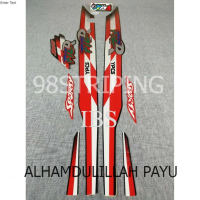 STIKER STRIPING LIS STANDAR ORI FIZ R FIZR HITAM MERAH TAHUN 1997 POLET