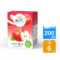 每日C100%蘋果汁(200mlx6入)
