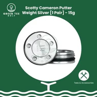 Golf Scotty Cameron Putter Weight SILVER 1 Pair Pemberat Putter Scotty Cameron 15g