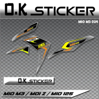 STICKER STRIPING MOTOR MIO M3 BAHAN TRANSPARAN - STICKER MIO M3 JP024