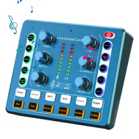Sound Board Mixer Noise Reduction Streaming Audio Mixer Interface Compact And Flexible Sound Card Mixer Live Sound Mixer Digital