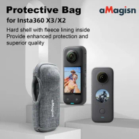 AMAGISN Protective Bag Pouch Mini Storage Camera Body Case Portable For Insta360 X3 ONE X2 Non-original Accessory