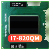 Intel Core i7-820QM i7 820QM SLBLX 1.7 GHz Used Quad-Core Eight-Thread CPU Processor 8W 45W Socket G1 / rPGA988A