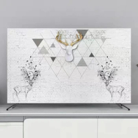 New TV Cover 55inch TV Computer Display Covers Multifunction Screen Covers Decorative Cover
