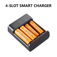 Pengecas Bateri Litium USB untuk Bateri AA 1.5V dengan Penunjuk Pengecasan