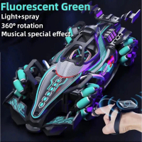 COD  F1 RC Stunt Car Induction Spray Stunt Rotation Drift Lighting Special Effects Drifting Rotating