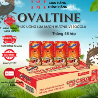 Sữa Ovaltine 110ML  Vị Socola  Bổ Sung X2 Canxi (thùng 48 hộp) DATE 2026