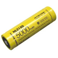 NITECORE Baterai Rechargeable 21700 Li-Ion 3.6V 5000mAh - NL2150, Kapasitas Jumbo untuk Peralatan El