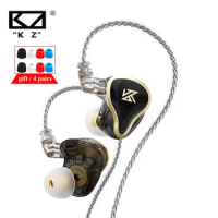 KZ ZAS 1DD 7BA Hybrid In-ear Earphones HIFI Metal Headset Music Sport Headphone KZ ZSX ZS10PRO AZ09 AST ASX C10 PRO VX BA8 NS9