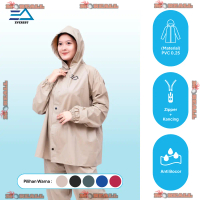 EVEREST OFFICIAL - Mantel Hujan - Everest Raincoat Pria dan Wanita Jas Hujan PVC Praktis mrl