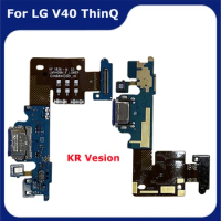 Type C USB Connector Charger Charging Port Dock For LG V40 ThinQ V405 Connected Mirco Board Flex Cable Replacement Parts