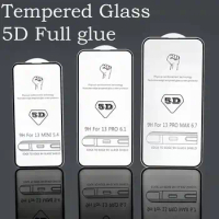 1000Pcs 5D Cold Carving Curved Edge Tempered Glass For iPhone 11 12 Pro Max Screen Protector 13 14 mini Pro Max Protective Film