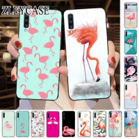 Animal Flamingo Black Soft Phone Cover For Samsung Galaxy A12 A13 A14 A20S A21S A22 A23 A32 A50 A51 A52 A53 A70 A71 A73 5G cases