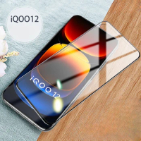 9D Tempered Glass for Vivo IQOO 12 Black Edge Clear Anti Blue Screen Protector for IQOO12 Iqoo12 9H Protective Front Film