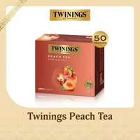 Twinings Teh Hitam Celup Rasa Peach Flavoured Tea 50x2gr