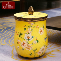 歐美式家用桌面垃圾桶時尚創意帶蓋小號收納桶客廳茶幾裝飾紙簍