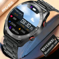 EFFEOKKI Smart Watch Men Bluetooth Call Waterproof Fitness Bracelet Weather Display Smartwatch for Vivo Huawei Xiaomi Phone