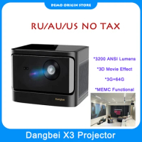Dangbei X3/X3 Air Laser Projector Full HD 3200 ANSI Support 4K Home Theater Beamer With 3D Smart TV Projector