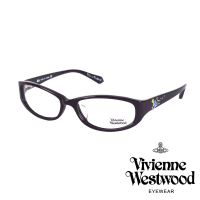 【Vivienne Westwood】施華洛世奇鑽土星點綴款光學眼鏡(深咖啡 VW260_04)