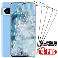 4-2PCS Tempered Glass For Google Pixel 8A 8 6a 7a 5a 4a 5g 4g Pixel8 8pro 9H Protective Film Screen Protector For Google 8 Pro