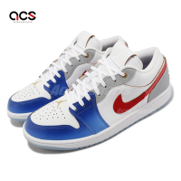 Nike 休閒鞋 Air Jordan 1 Low SE 男鞋 白 藍 紅 金 低筒 皮革 菲律賓 AJ1 FN8901-164