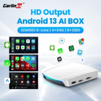 2024 Carlinkit UHD Wireless Adapter Android13 QCM 660 8-Core Smart TV HDMI Wireless CarPlay Android Auto Box Support IPTV Audi