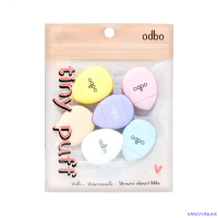 Set 6 Bông  Mút trang điểm mini Odbo Tiny Puff OD8020 - Mút tán kem nền, kem che khuyết, cushion