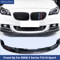BMW F10 528 535 550 M Sport Arkym Style Carbon Fiber Front Lip Spoiler