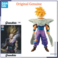 Original Genuine GRANDISTA DRAGON BALL Z Resolution Of Soldiers SON GOHAN Bandai Anime Model Toys Action Figure Gifts